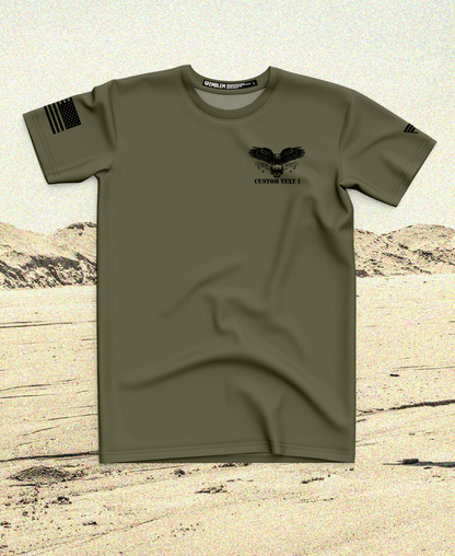 CUSTOM Emblem Eagle Series Core Men's SS Performance Tee - Eagle Skull