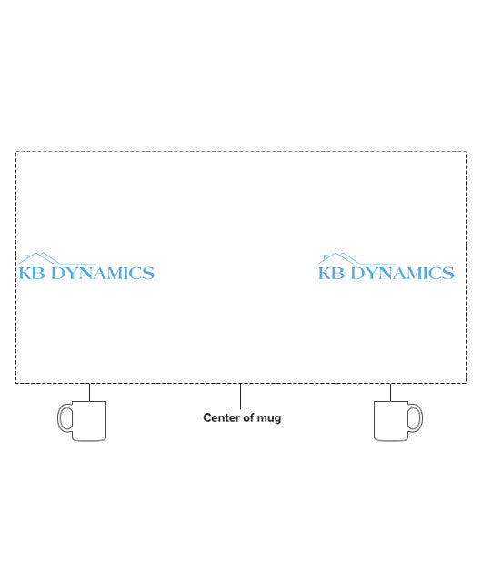 KB Dynamics 15 oz White Ceramic Mug - jNEVRh