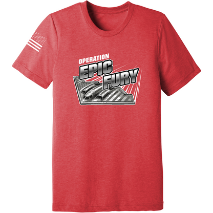 CUSTOM Operation Epic Fury Comfort Unisex Triblend SS Tee - Supersonic