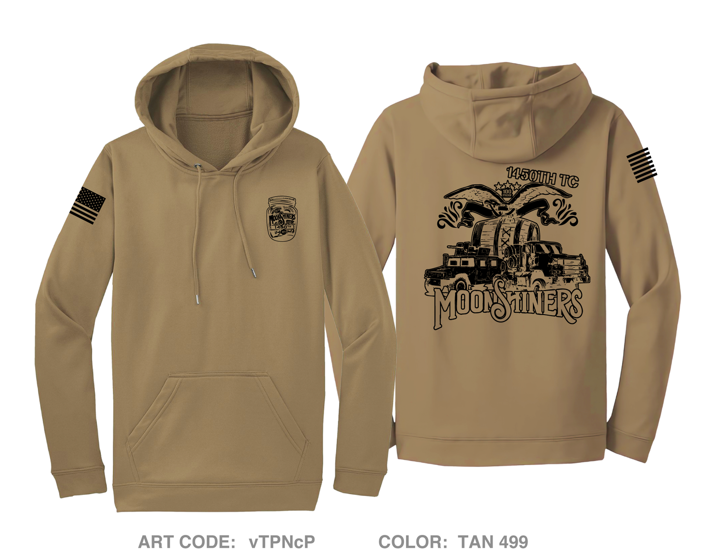 1450th Transportation Company Hi-Tech Performance Hoodie - vTPNcP