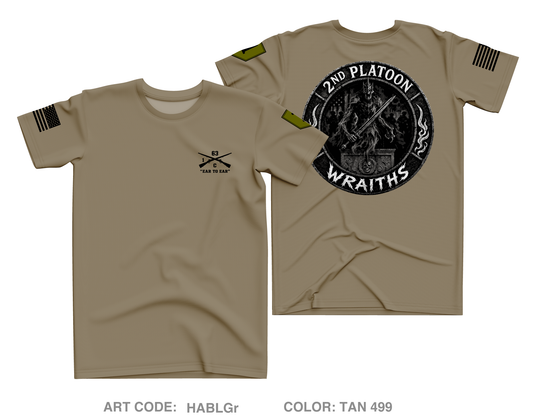 2nd PLT, C co, 1-63 AR BN Core Men's SS Performance Tee - HABLGr