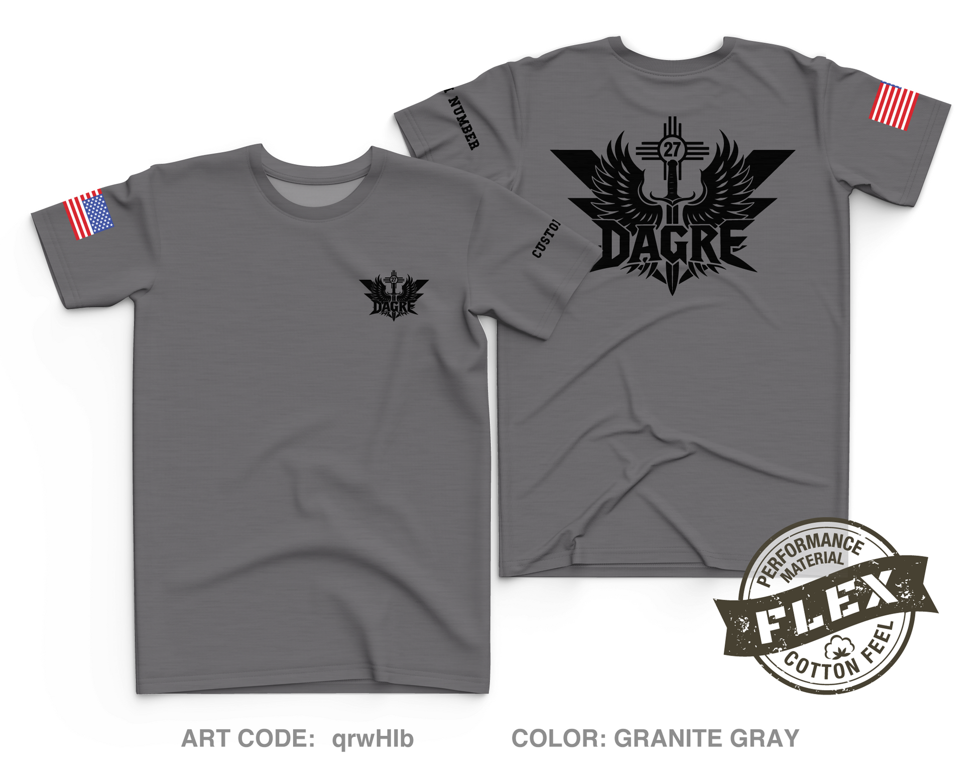 CUSTOM 27 SOSS/DAGRE Core Men's SS Flex Performance Tee - qrwHIb