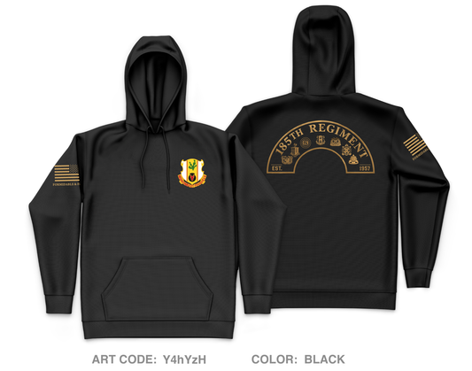185th RTI (IOWA) Core Men's Hooded Performance Sweatshirt - Y4hYzH
