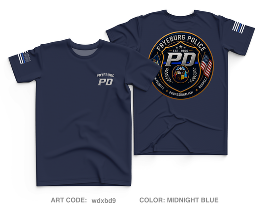 Fryeburg Police Department Core Men's SS Performance Tee - wdxbd9