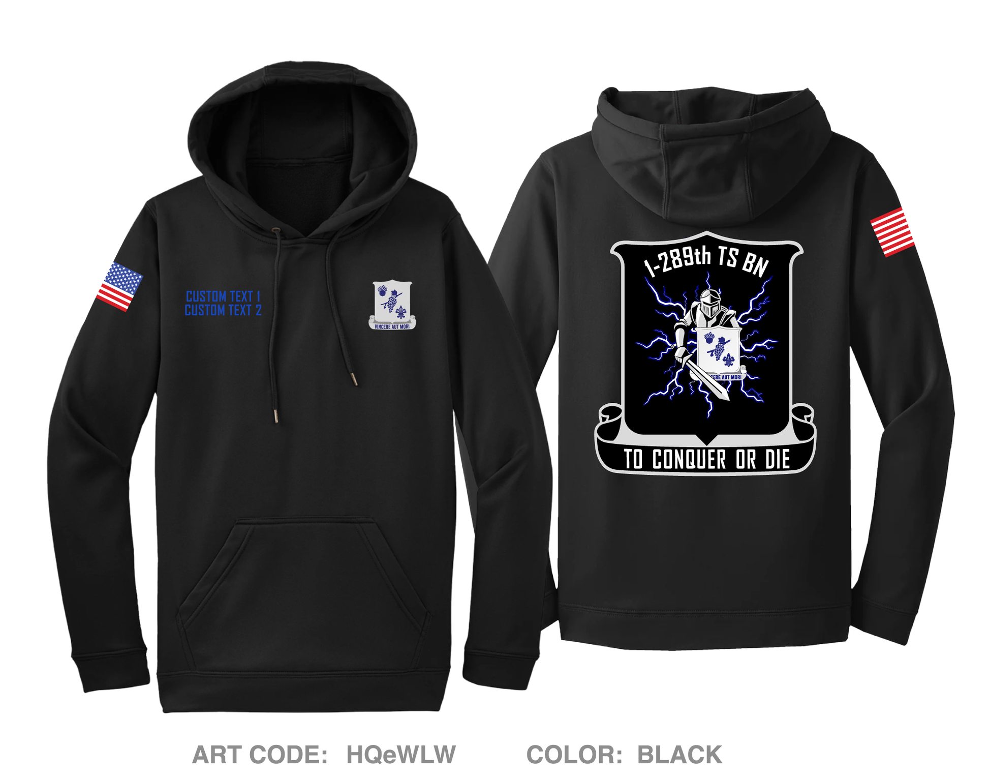 CUSTOM 1-289th TSBN Hi-Tech Performance Hoodie - HQeWLW
