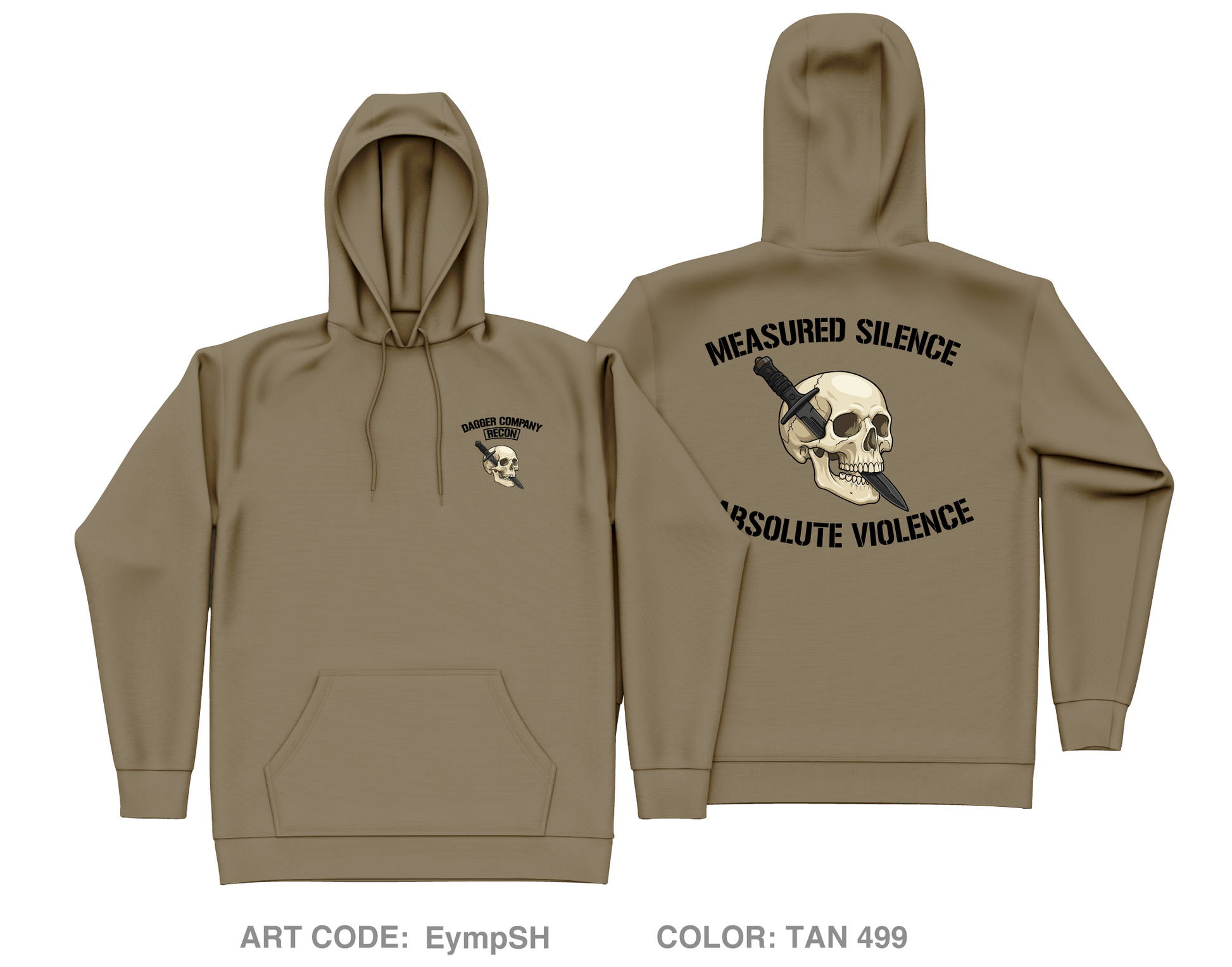 Dagger Company, 1-161 IN Core Men's Hooded Performance Sweatshirt - EympSH