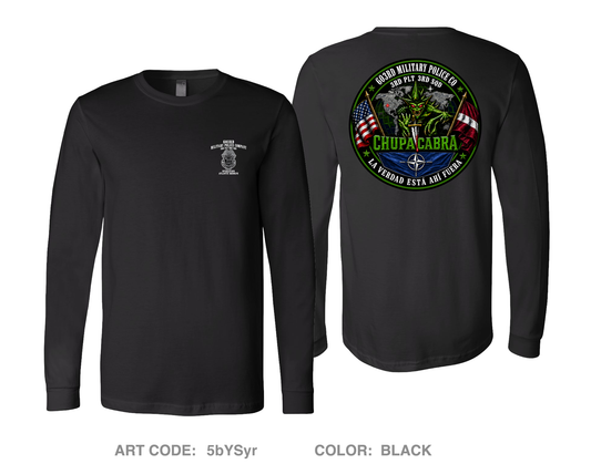 603rd Military Police Company Comfort Unisex Cotton LS Tee - 5bYSyr