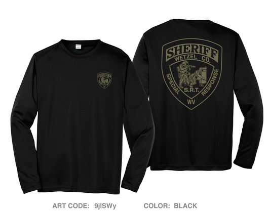 Wetzel County Sheriff SRT Hi-Tech Performance Unisex LS Tee - 9jISWy