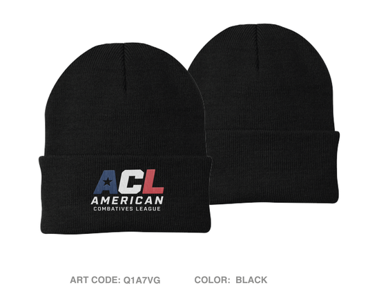 American Combatives League Embroidered Knit Beanie - Q1A7VG
