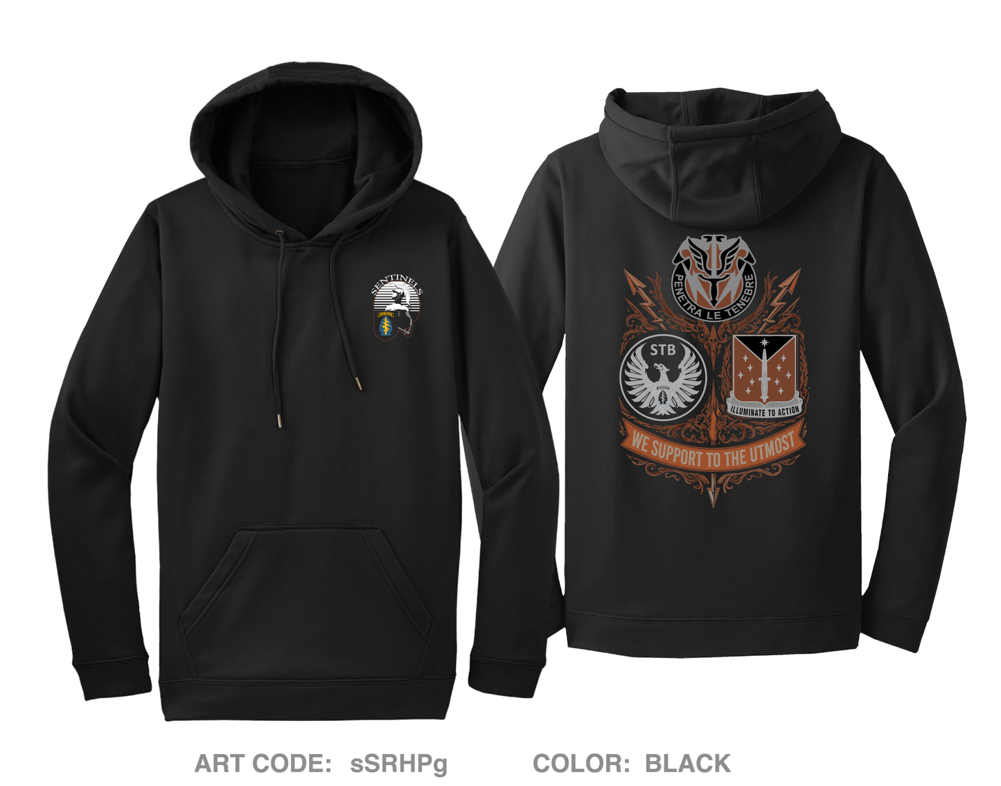528th Sustainment Brigade (SO)(A) Hi-Tech Performance Hoodie - sSRHPg
