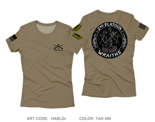 2nd PLT, C co, 1-63 AR BN Core Women's SS Performance Tee - HABLGr