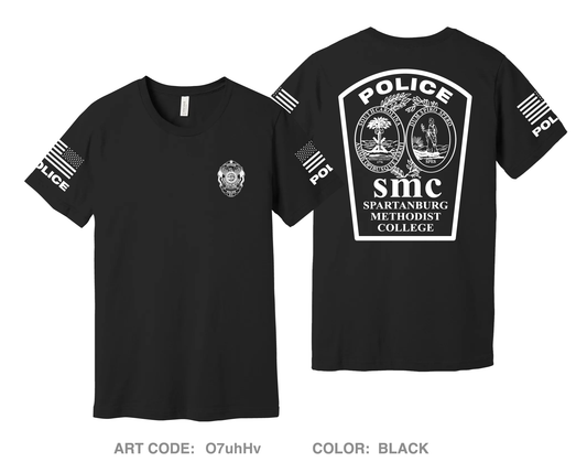 Spartanburg Methodist College Police Comfort Unisex Cotton SS Tee - O7uhHv