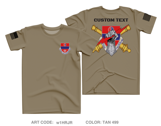 CUSTOM 2-116 Field Artillery Regiment Store 1 Core Men's SS Performance Tee - w1HRJR
