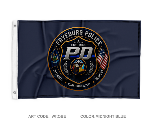 Fryeburg Police Department Wall Flag - WftQBE
