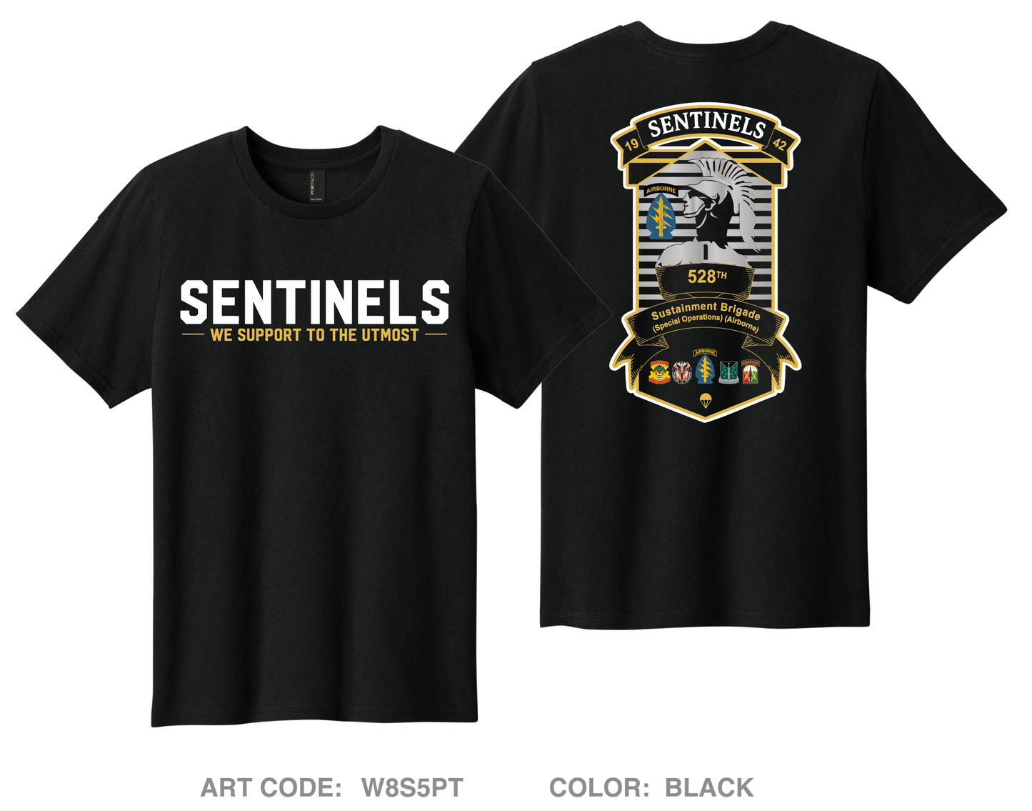 528th Sustainment Brigade (SO)(A) Comfort Youth Cotton Short Sleeve Tee - W8S5PT_Y