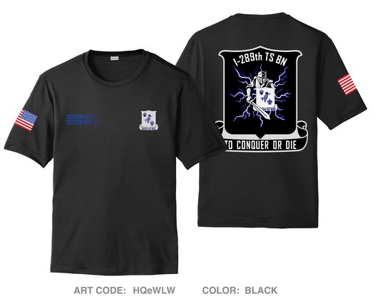 CUSTOM 1-289th TSBN Hi-Tech Performance Unisex SS Tee - HQeWLW