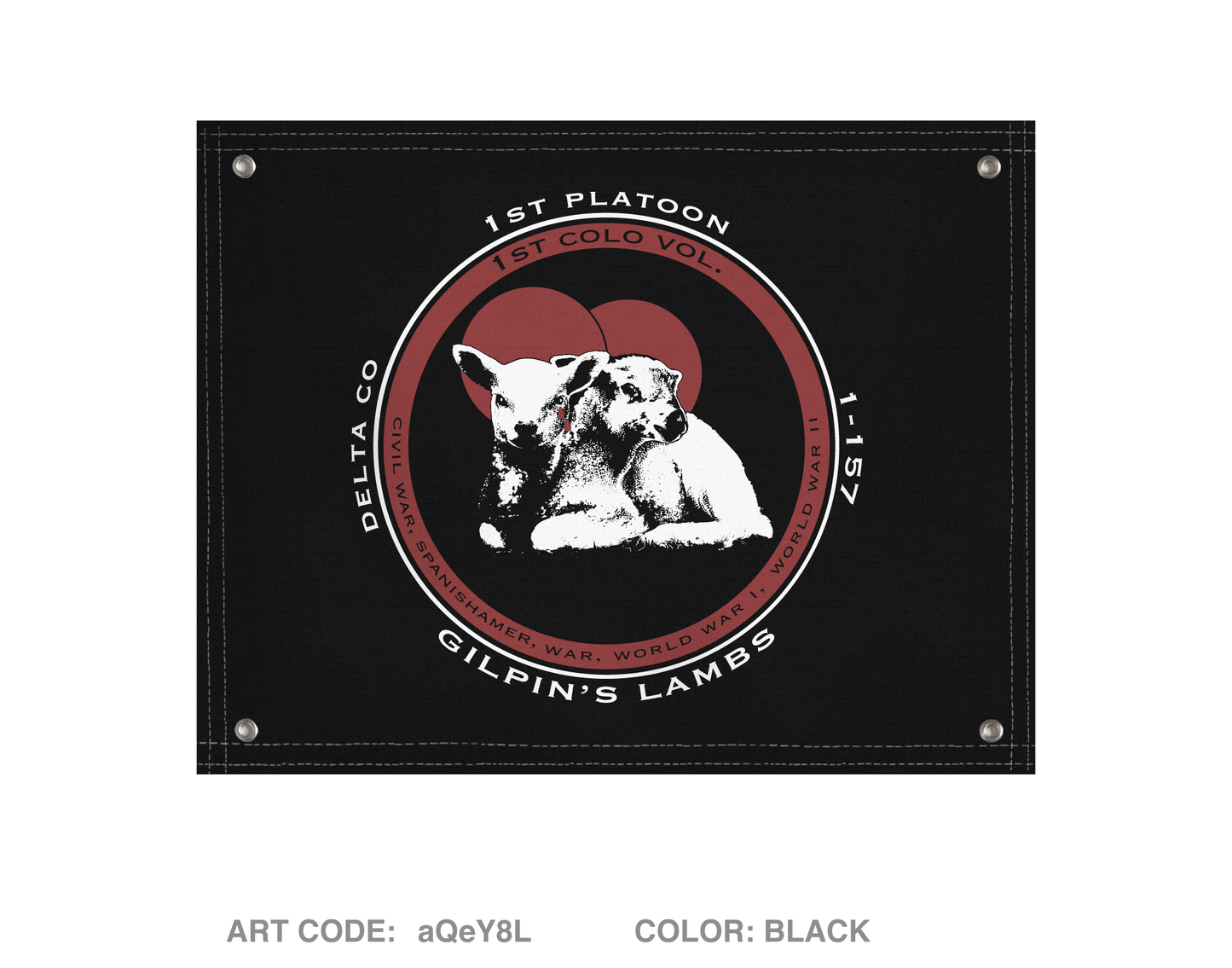 D CO 1-157 Banner Flag - aQeY8L