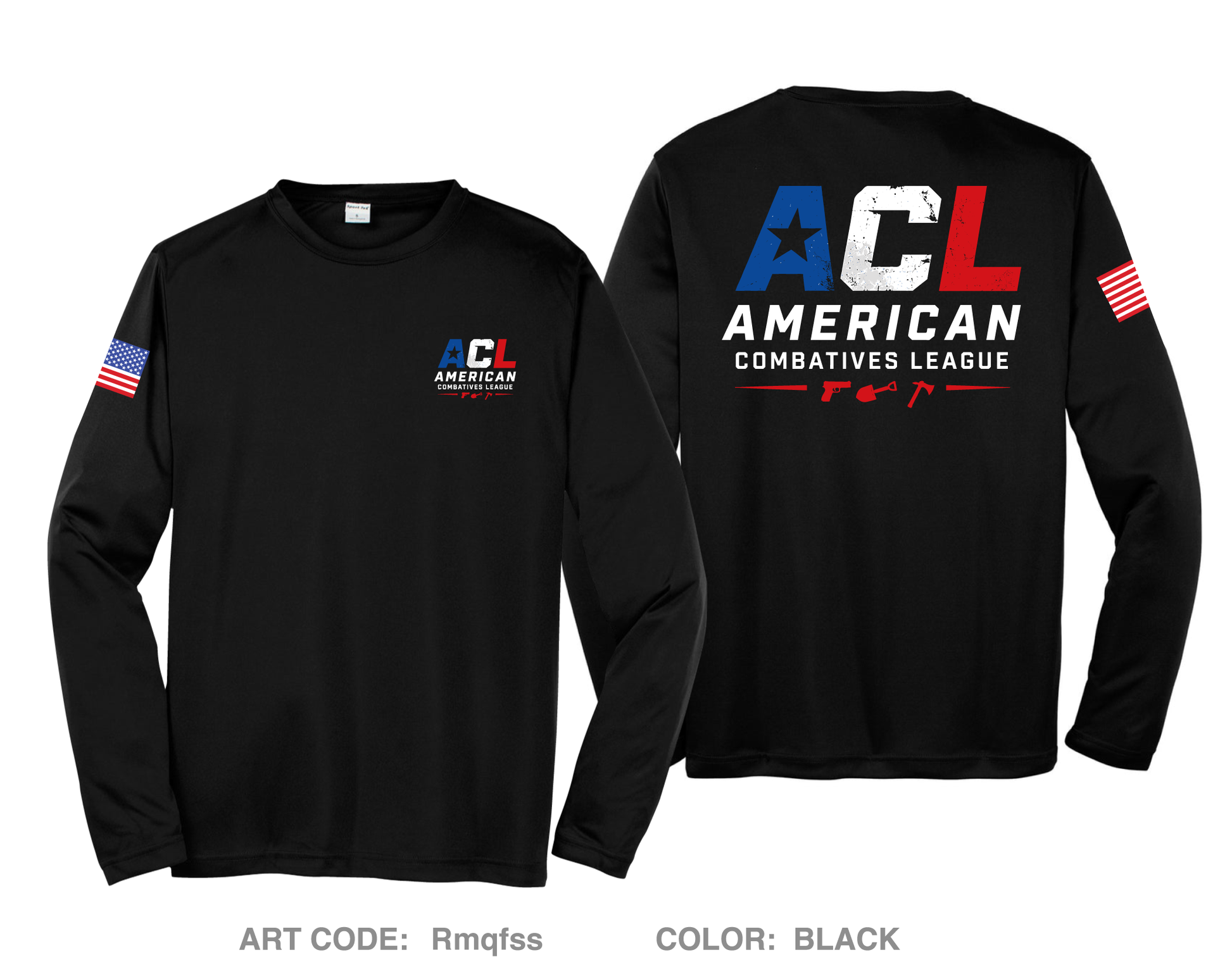 American Combatives League Hi-Tech Performance Unisex LS Tee - Rmqfss
