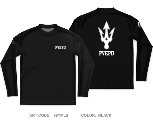 Palos Verdes Estates Police Core Men's LS Performance Tee - 99YMLS