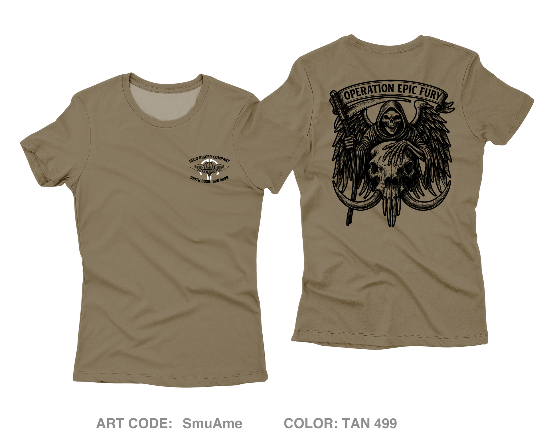 DECO Rigger Detachment Core Women's SS Performance Tee - SmuAme