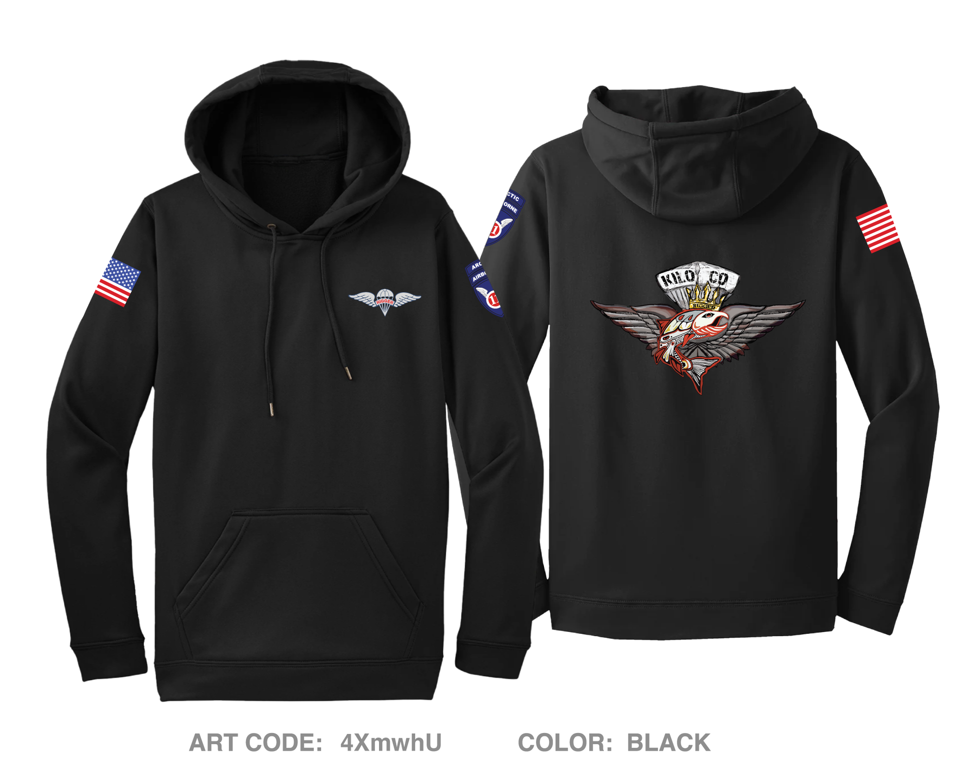 725BSB KILO COMPANY Hi-Tech Performance Hoodie - 4XmwhU