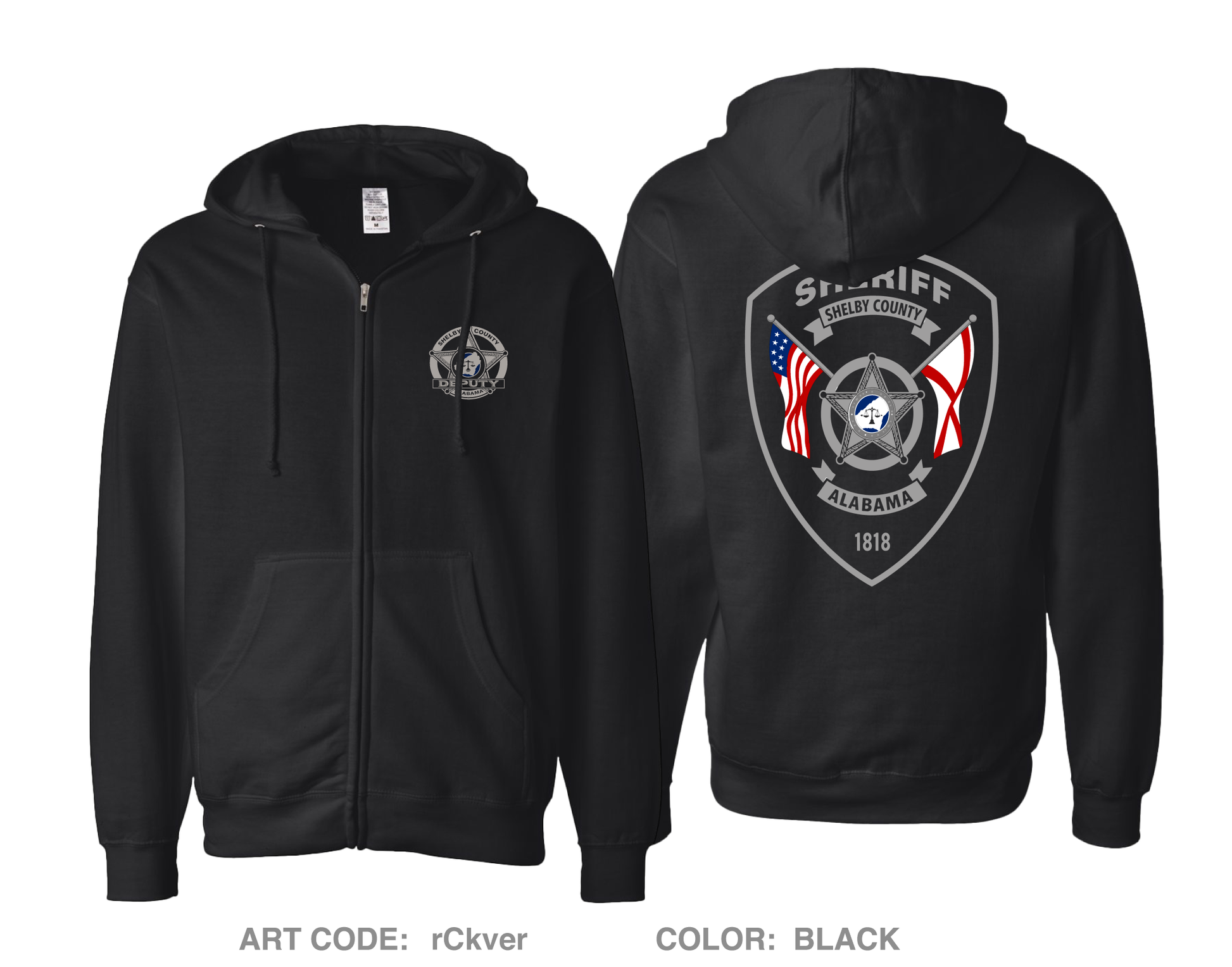 SCSO Comfort Unisex Cotton Blend Full-Zip Hooded Sweatshirt - rCkver