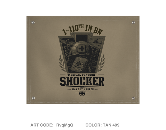 1-110th Banner 8x12 inch - RvqMgQ