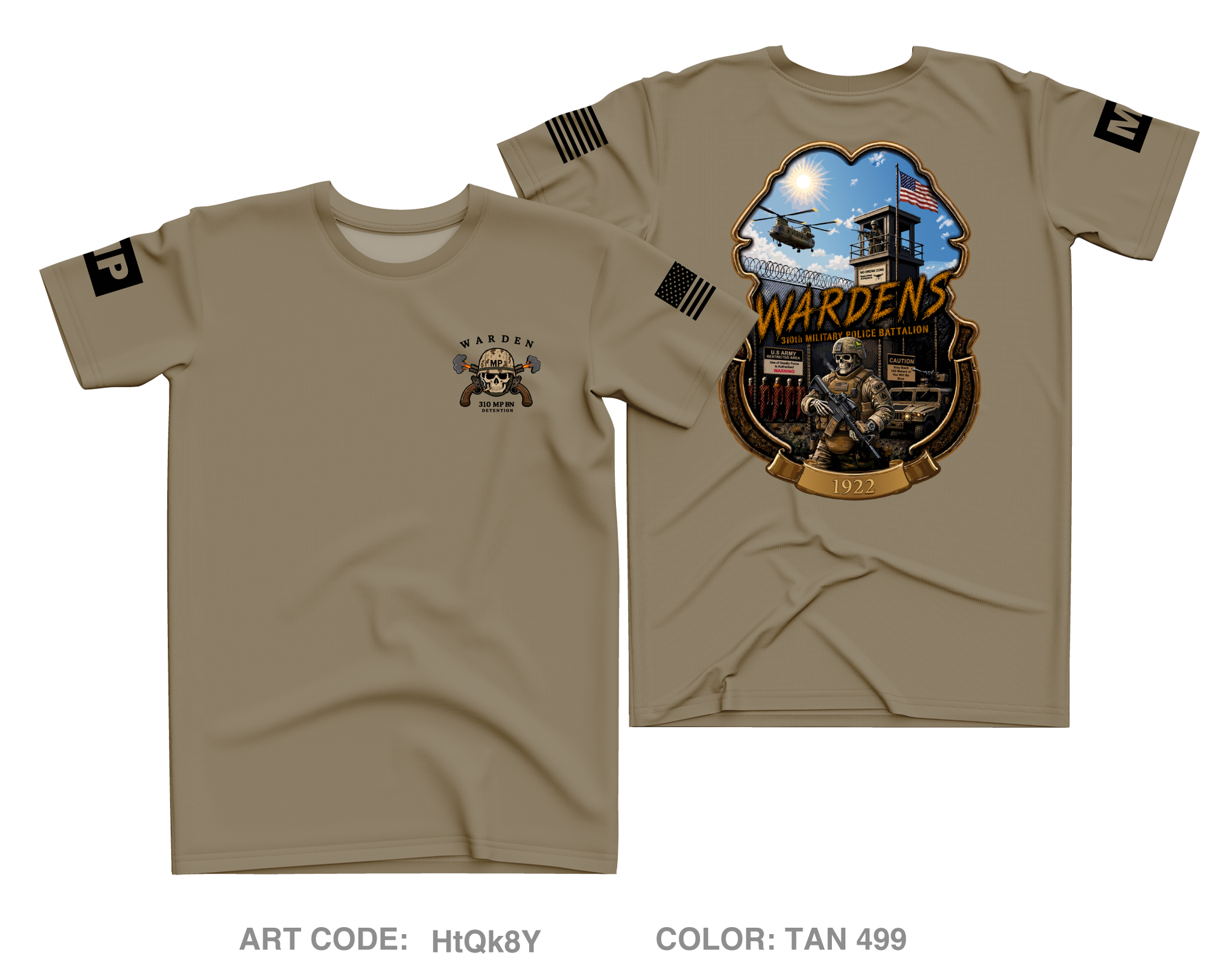 310th Military Police Battalion Core Men's SS Performance Tee - HtQk8Y