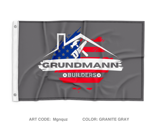 Grundmann Builders Wall Flag - Mgnquz