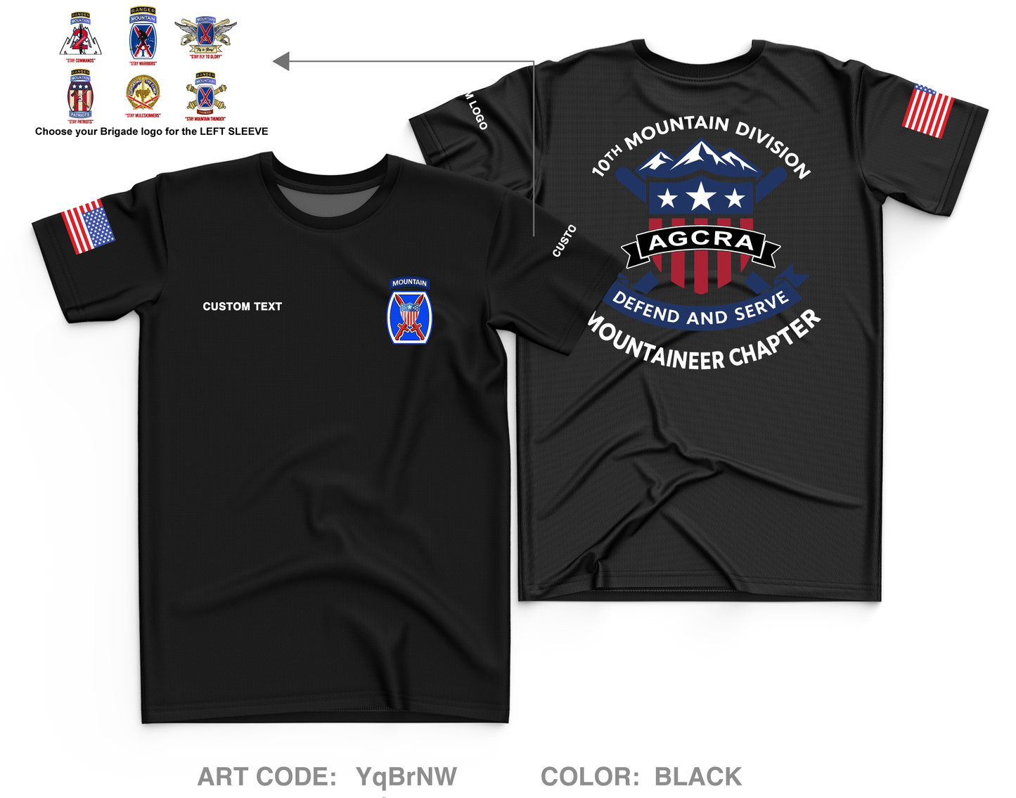 CUSTOM Mountaineer Agcra Core Men's SS Performance Tee - YqBrNW