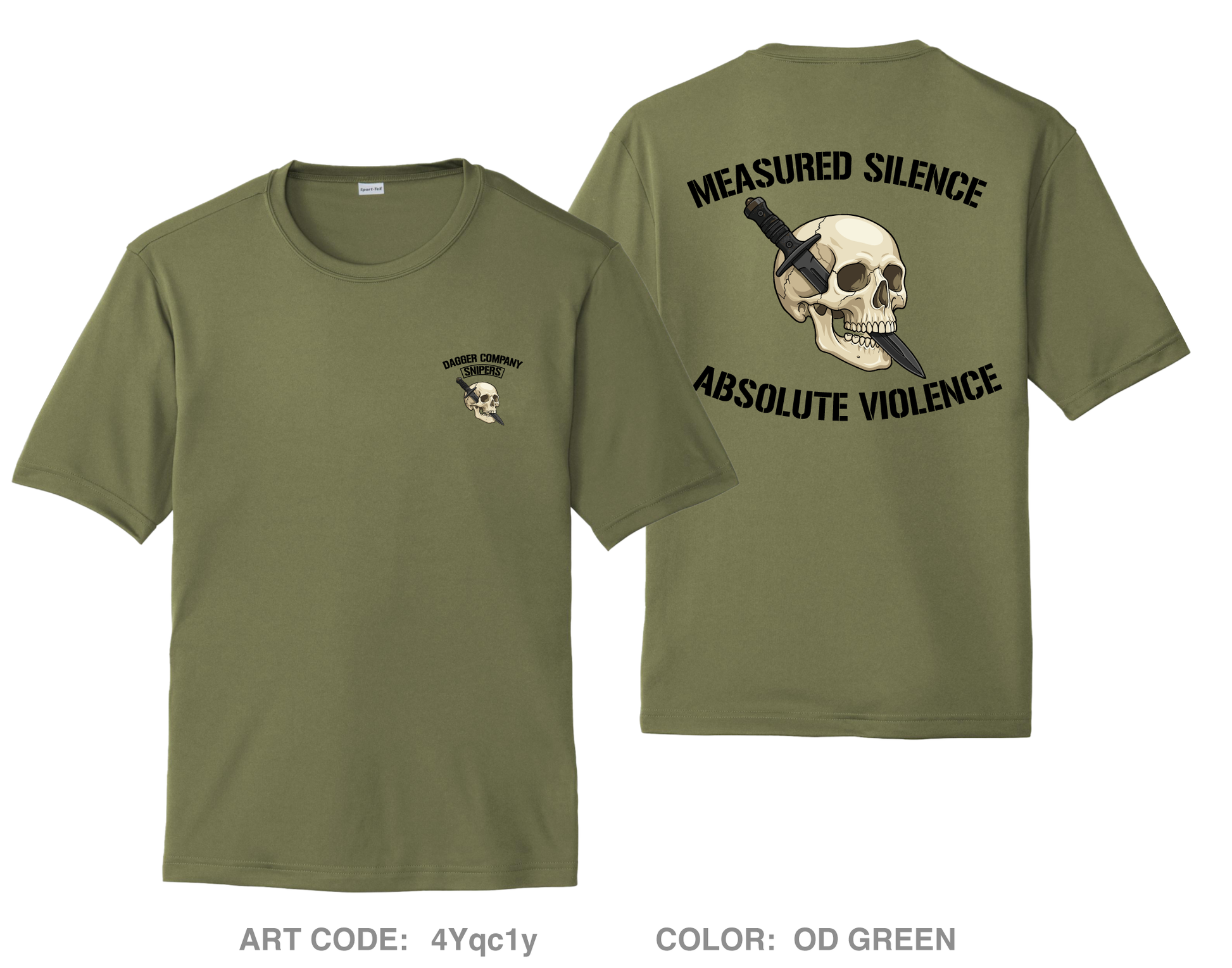 Dagger Company, 1-161 IN Hi-Tech Performance Unisex SS Tee - 4Yqc1y