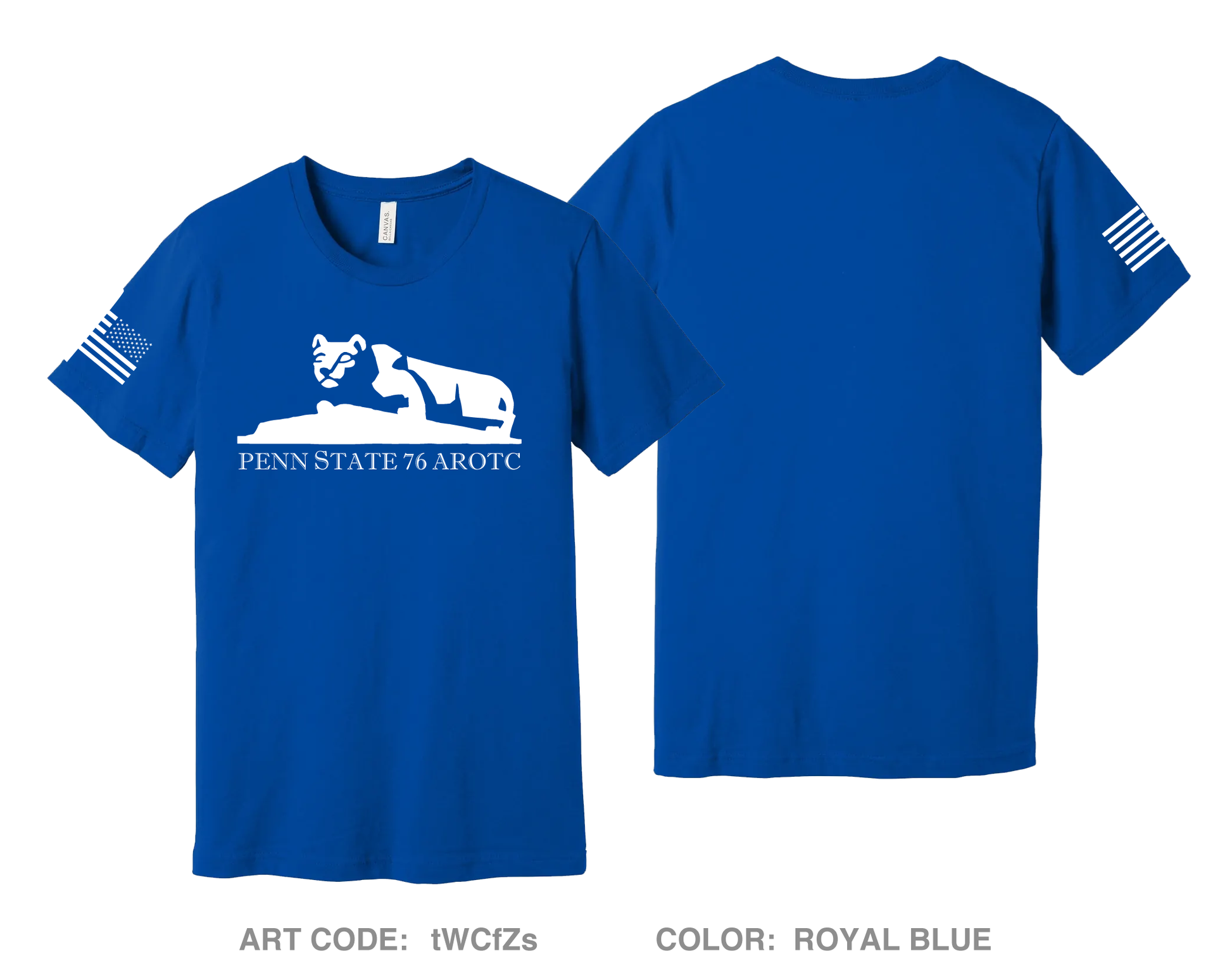 PSU76AROTC Comfort Unisex Cotton SS Tee - tWCfZs