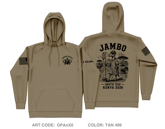 180th ESC Store 2 Core Men's Hooded Performance Sweatshirt - OPAnX0
