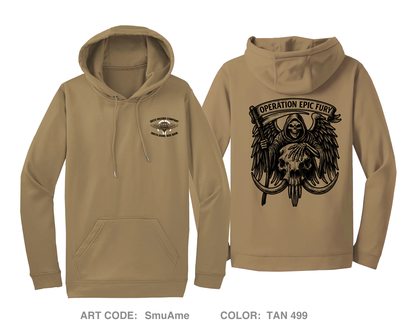 DECO Rigger Detachment Hi-Tech Performance Hoodie - SmuAme