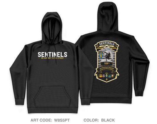 528th Sustainment Brigade (SO)(A) Core Men's Hooded Performance Sweatshirt - W8S5PT