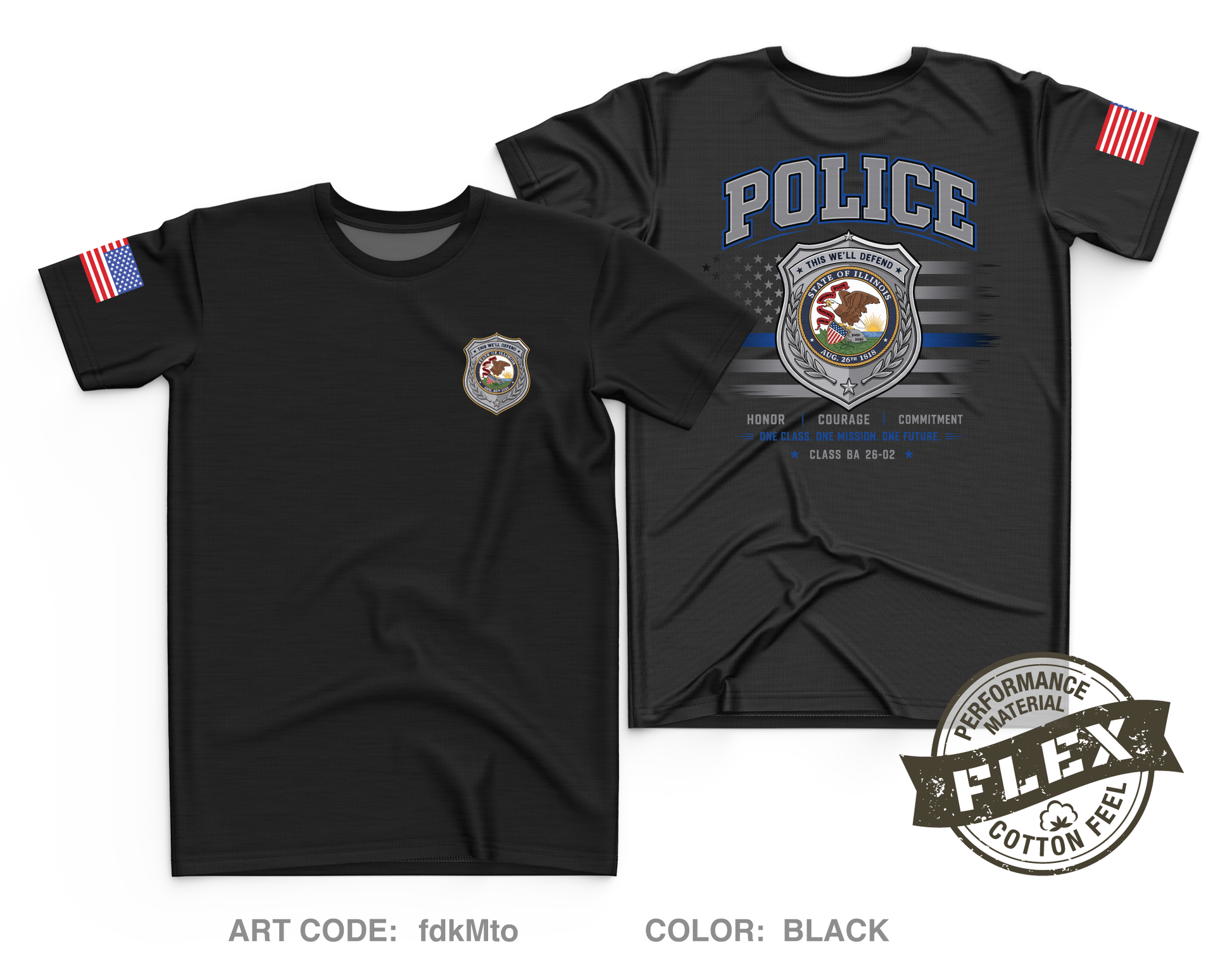 Class BA 26-02 Core Men's SS Flex Performance Tee - fdkMto