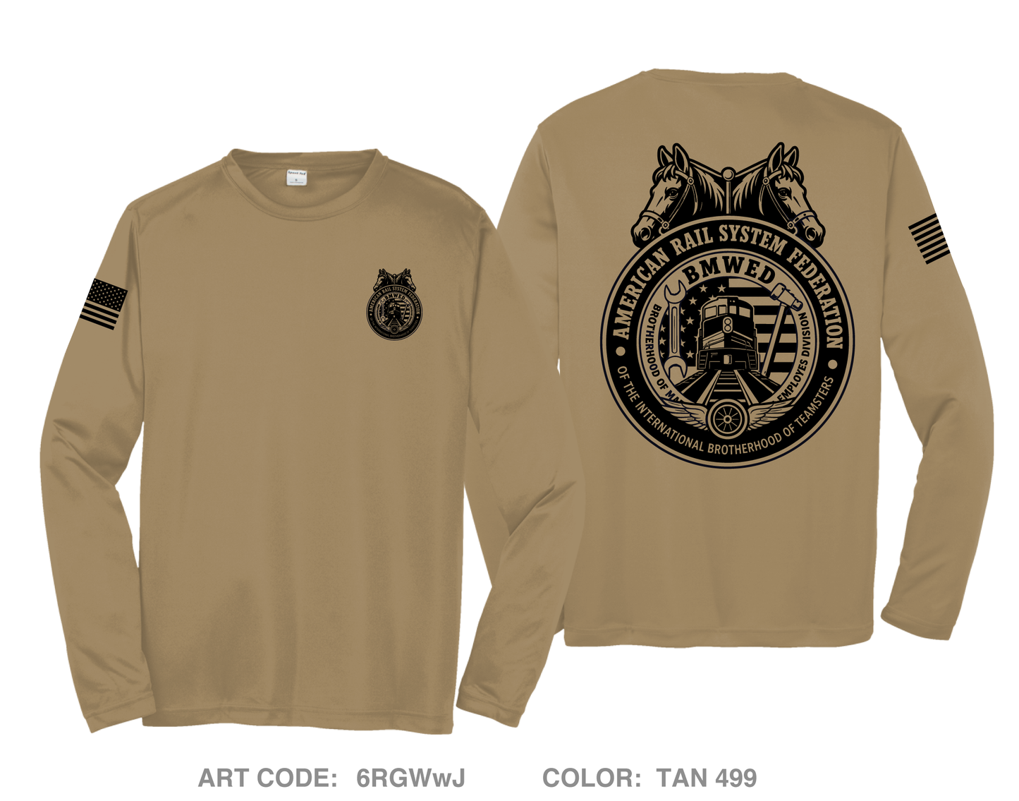International Brotherhood of Teamsters (IBT) Hi-Tech Performance Unisex LS Tee - 6RGWwJ