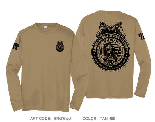 International Brotherhood of Teamsters (IBT) Hi-Tech Performance Unisex LS Tee - 6RGWwJ
