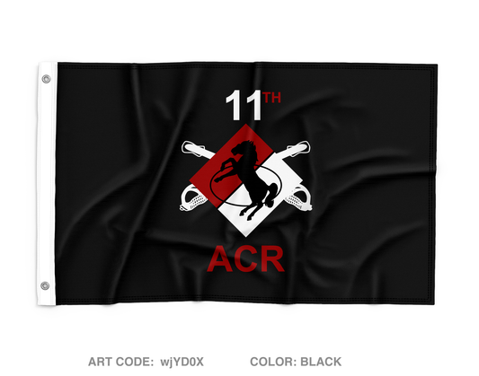 11th Armored Cavalry Regiment Wall Flag - wjYD0X