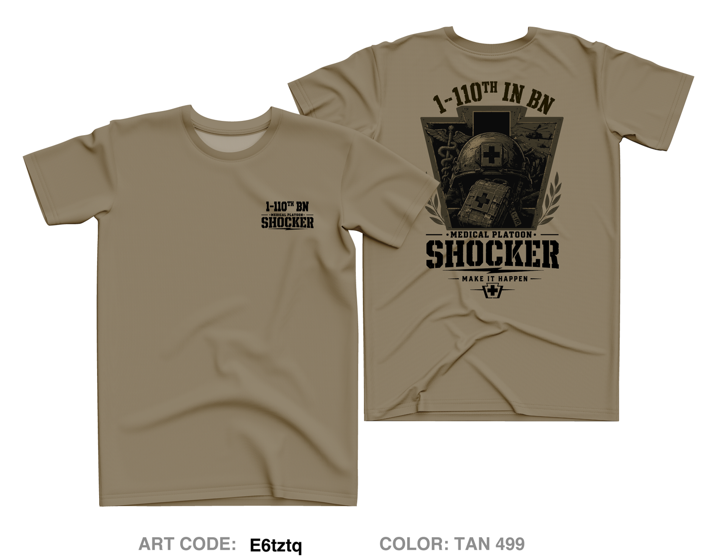 1-110th Core Men's SS Performance Tee - E6tztq
