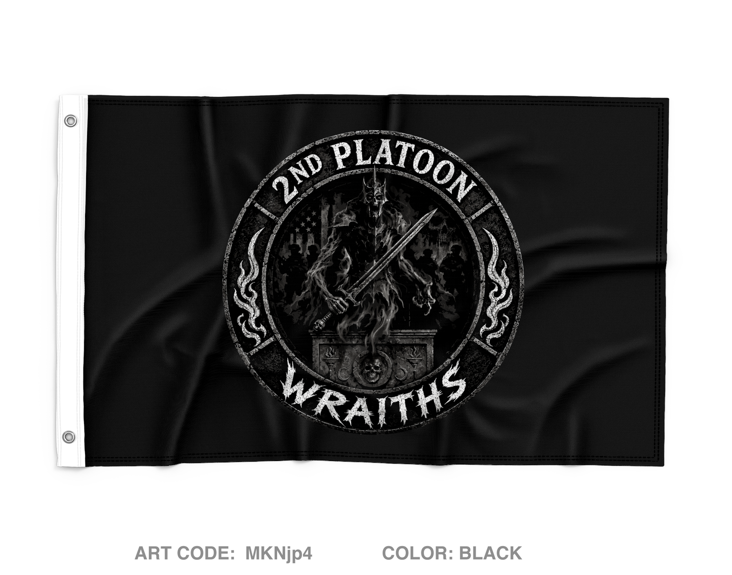 2nd PLT, C co, 1-63 AR BN Wall Flag - MKNjp4