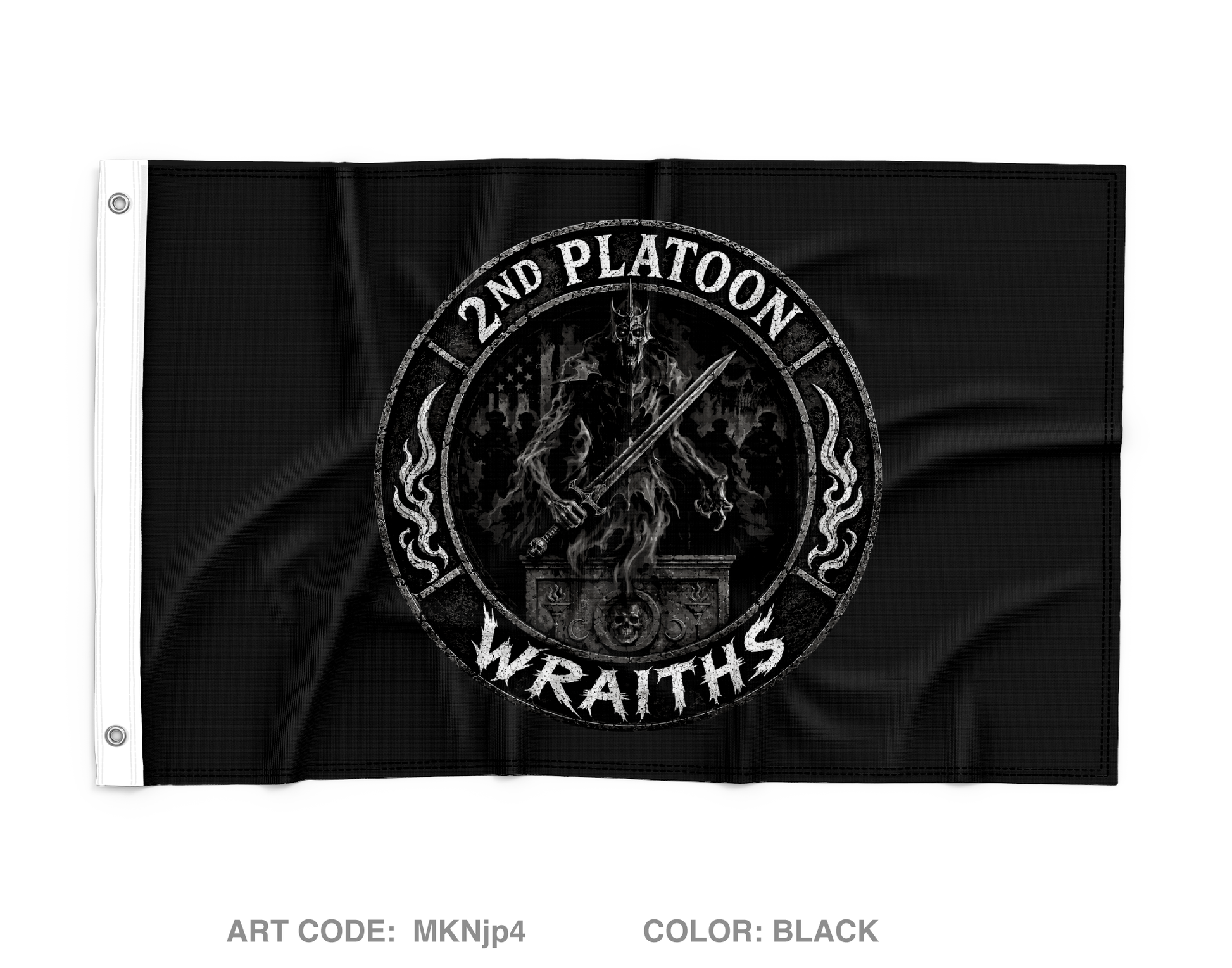 2nd PLT, C co, 1-63 AR BN Wall Flag - MKNjp4