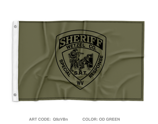 Wetzel County Sheriff SRT Wall Flag - Q9zVBn