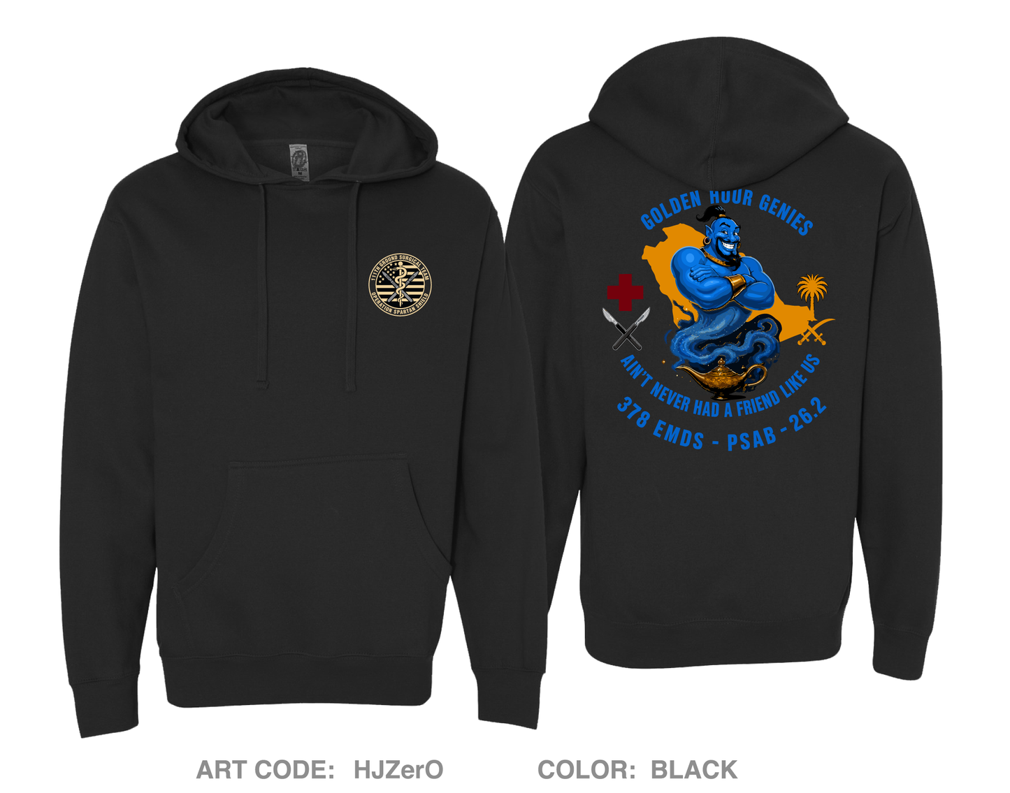 111th Ground Surgical Team Comfort Unisex Hooded Sweatshirt - HJZerO