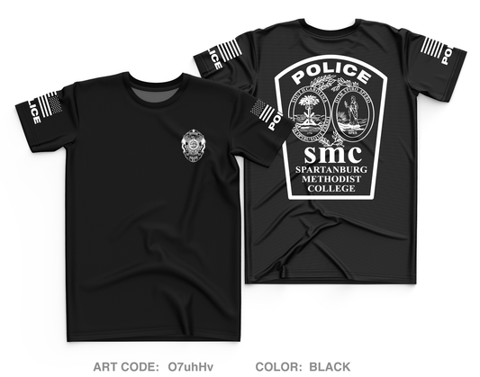 Spartanburg Methodist College Police Core Men's SS Performance Tee - O7uhHv