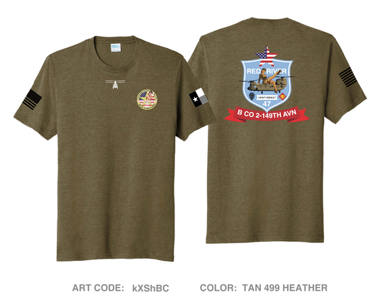 Bravo Company 2-149th Aviation Comfort Unisex Triblend SS Tee - kXShBC
