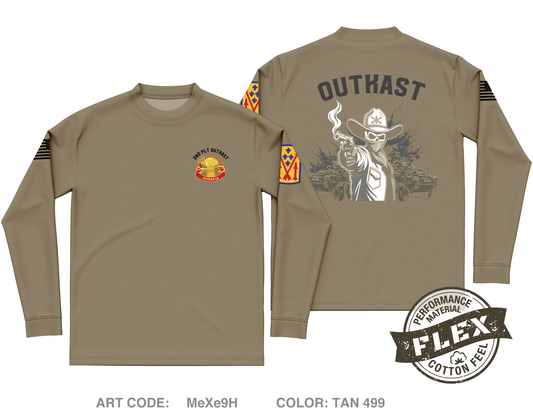 5-4 ADAR 2nd PLT ALPHA BTTRY Fundraising Collection Core Men's LS Flex Performance Tee - MeXe9H