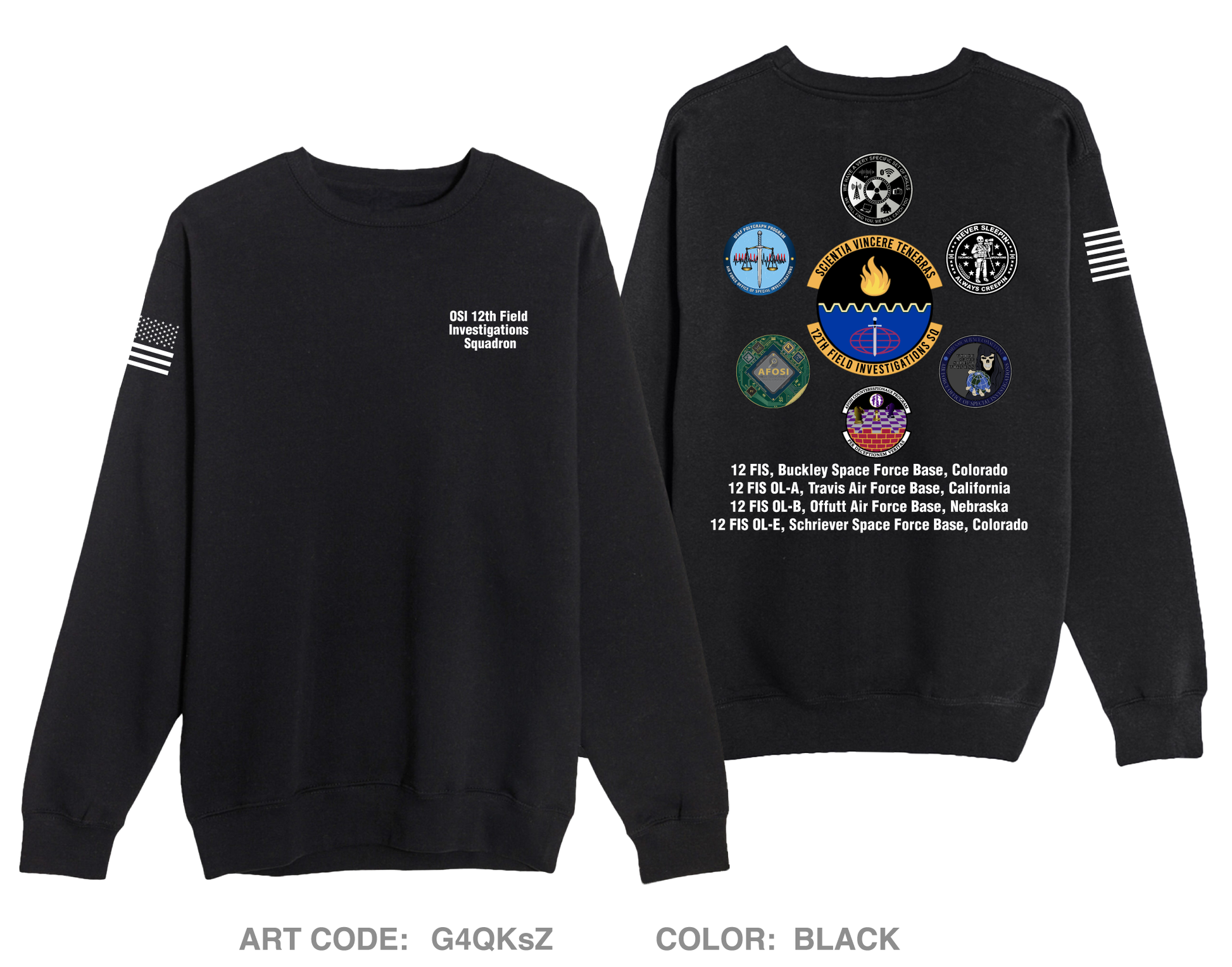OSI 12 FIS Comfort Unisex Crewneck Sweatshirt - G4QKsZ