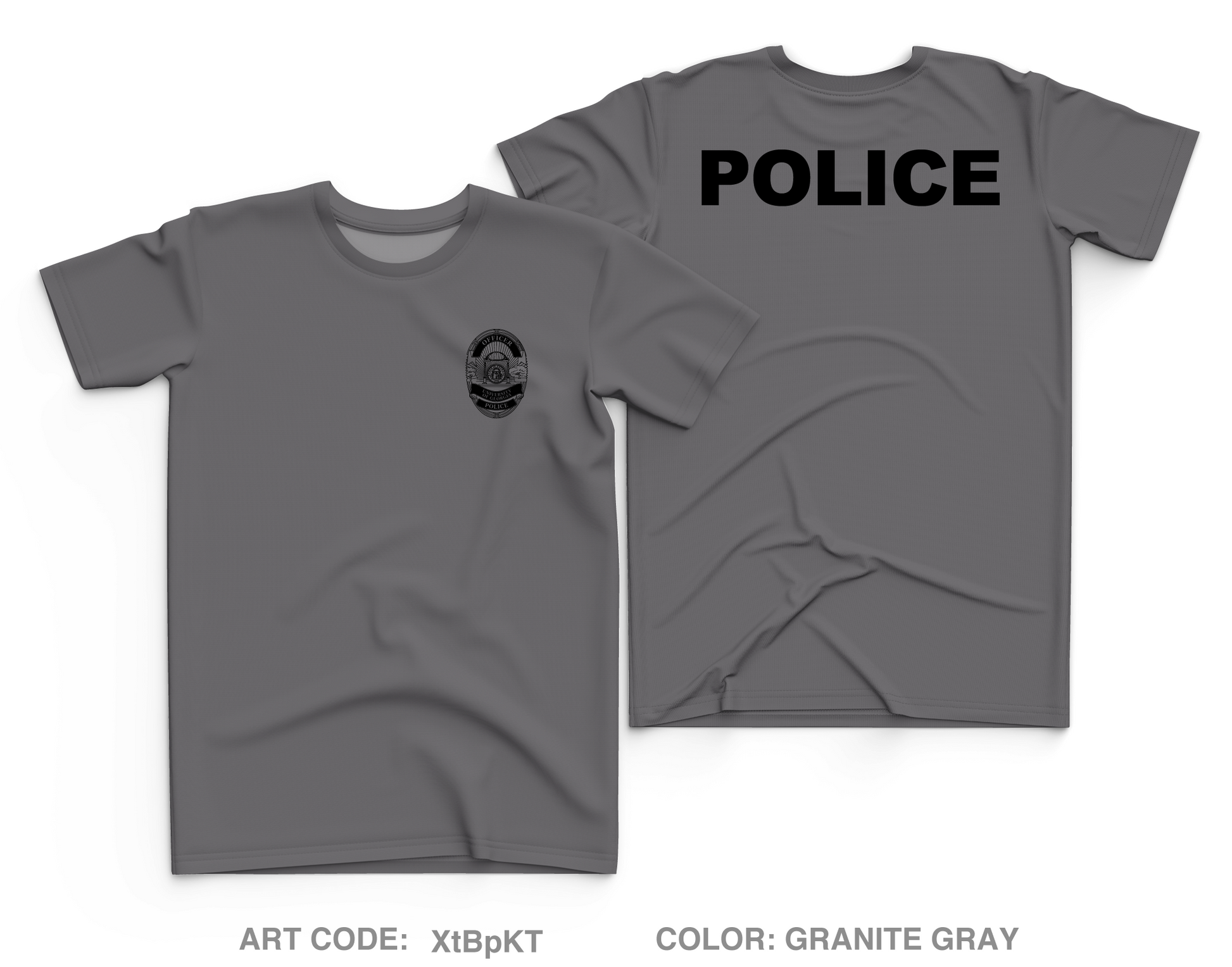 University of Georgia Police Department Core Men's SS Performance Tee - XtBpKT