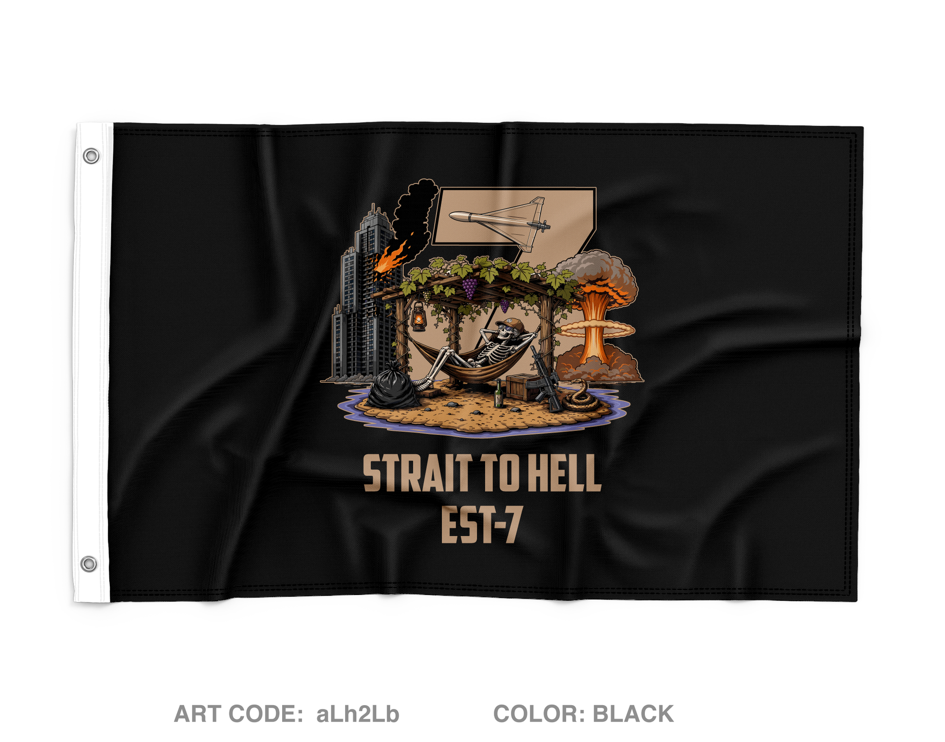 MESG-2 DET BAH ESIT7 Wall Flag - aLh2Lb